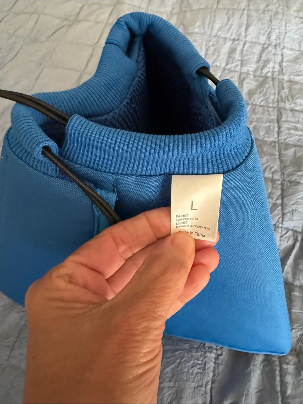 Soft Blue Dog Cone Collar New Size Large